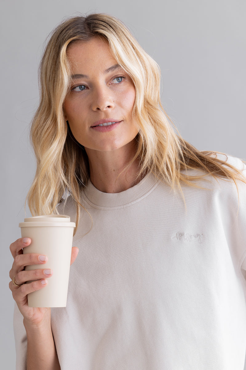 hey-honey-classic-short-sleeve-sweat-off-white-baumwolle image 7