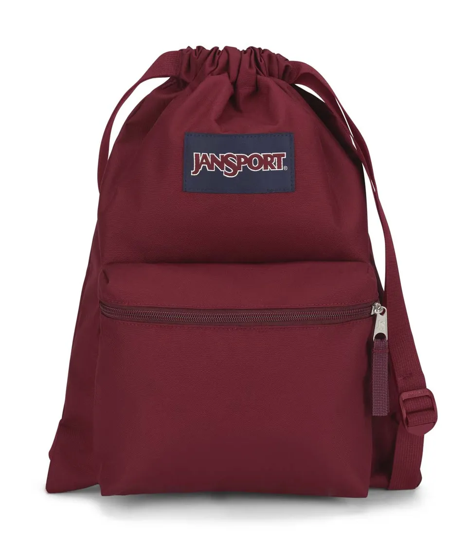jansport-drawsack-rucksack-rot-mit-kordelzug image 1