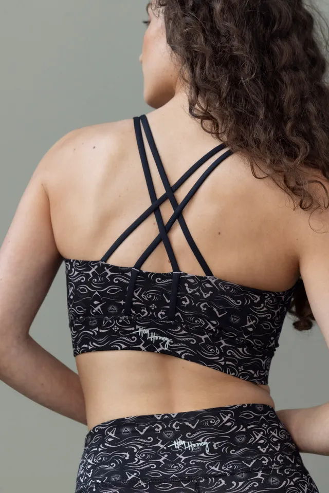 hey-honey-classic-criss-cross-bra-samadhi-black-sport-bh-schwarz image 1