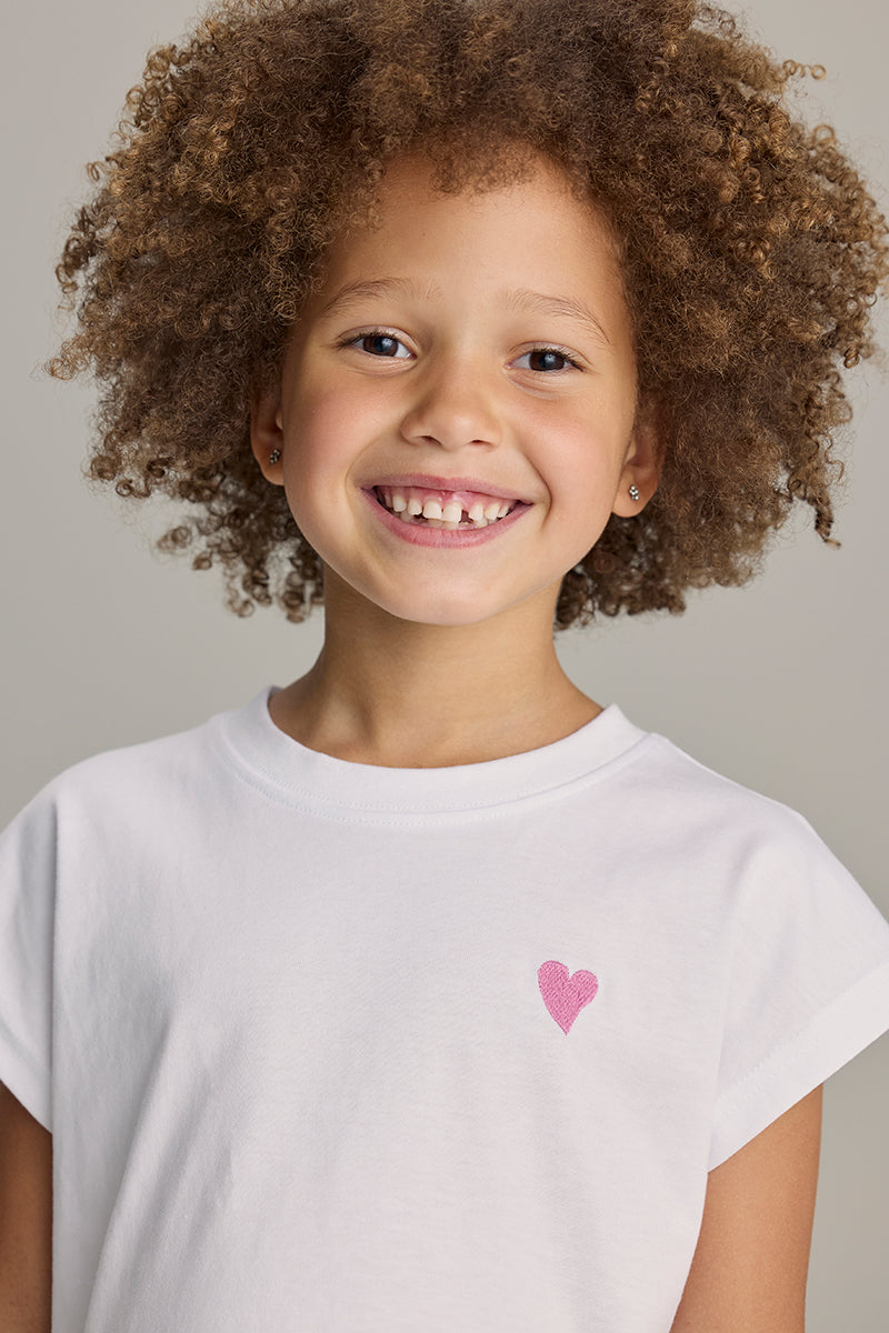 hey-honey-classic-kids-cropped-t-shirt-wei-baumwolle-print image 1