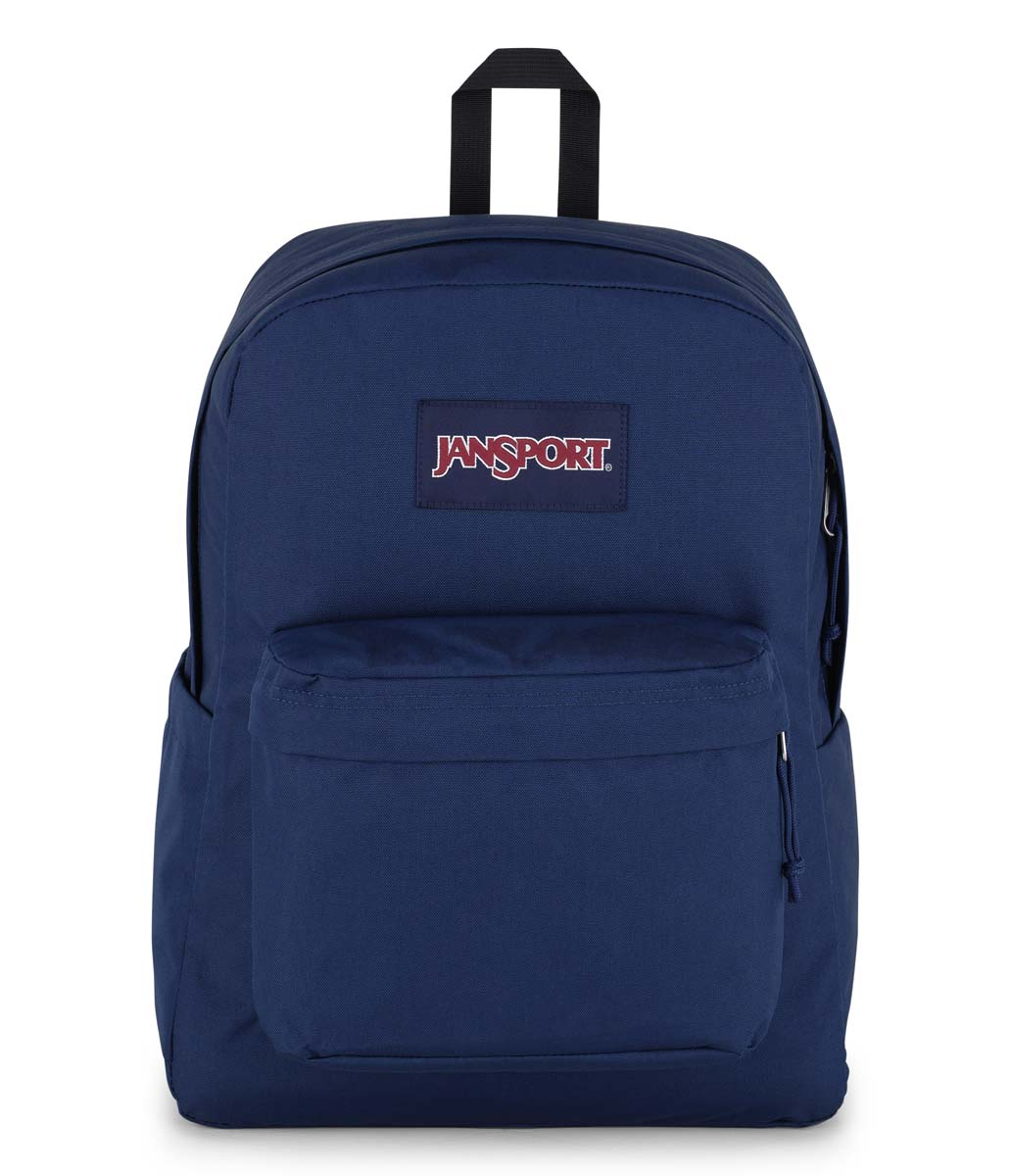 jansport-superbreak-plus-rucksack-navy-mit-laptopfach image 1