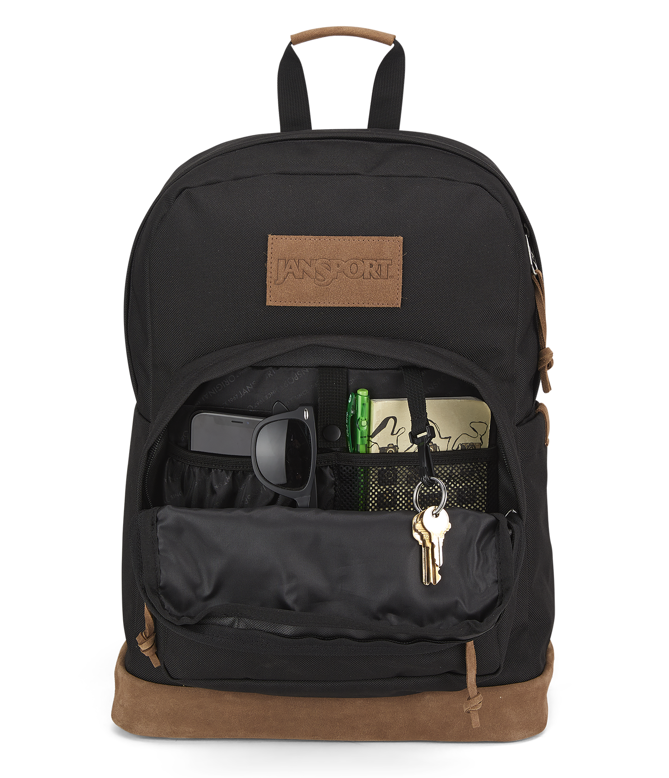 jansport-right-pack-premium-rucksack-schwarz-mit-laptopfach image 5