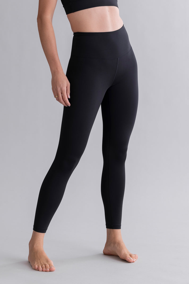 hey-honey-cotton-touch-leggings-cropped-baumwolloptik-black image 4
