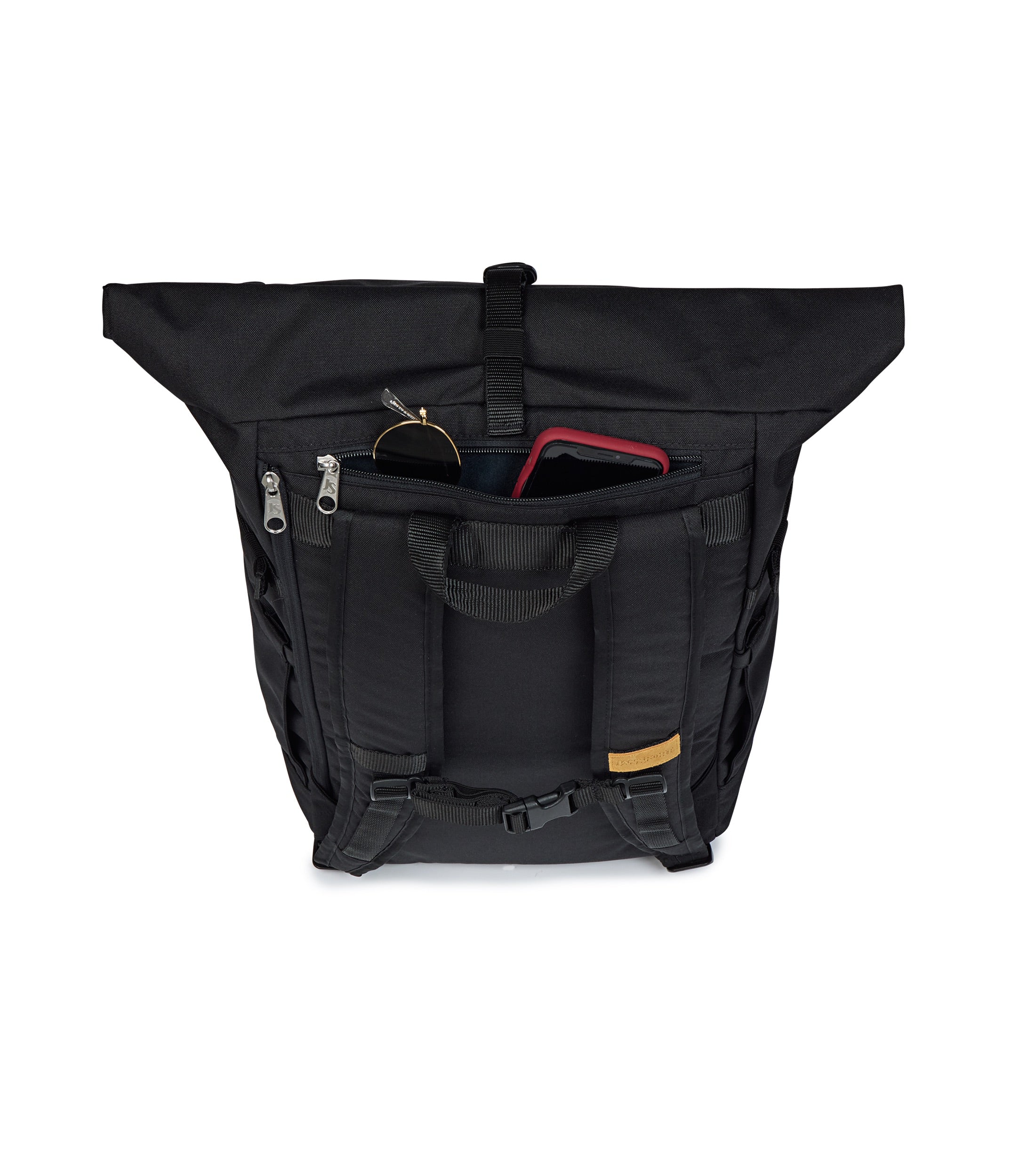 jansport-hatchet-rolltop-rucksack-schwarz-mit-laptopfach image 6