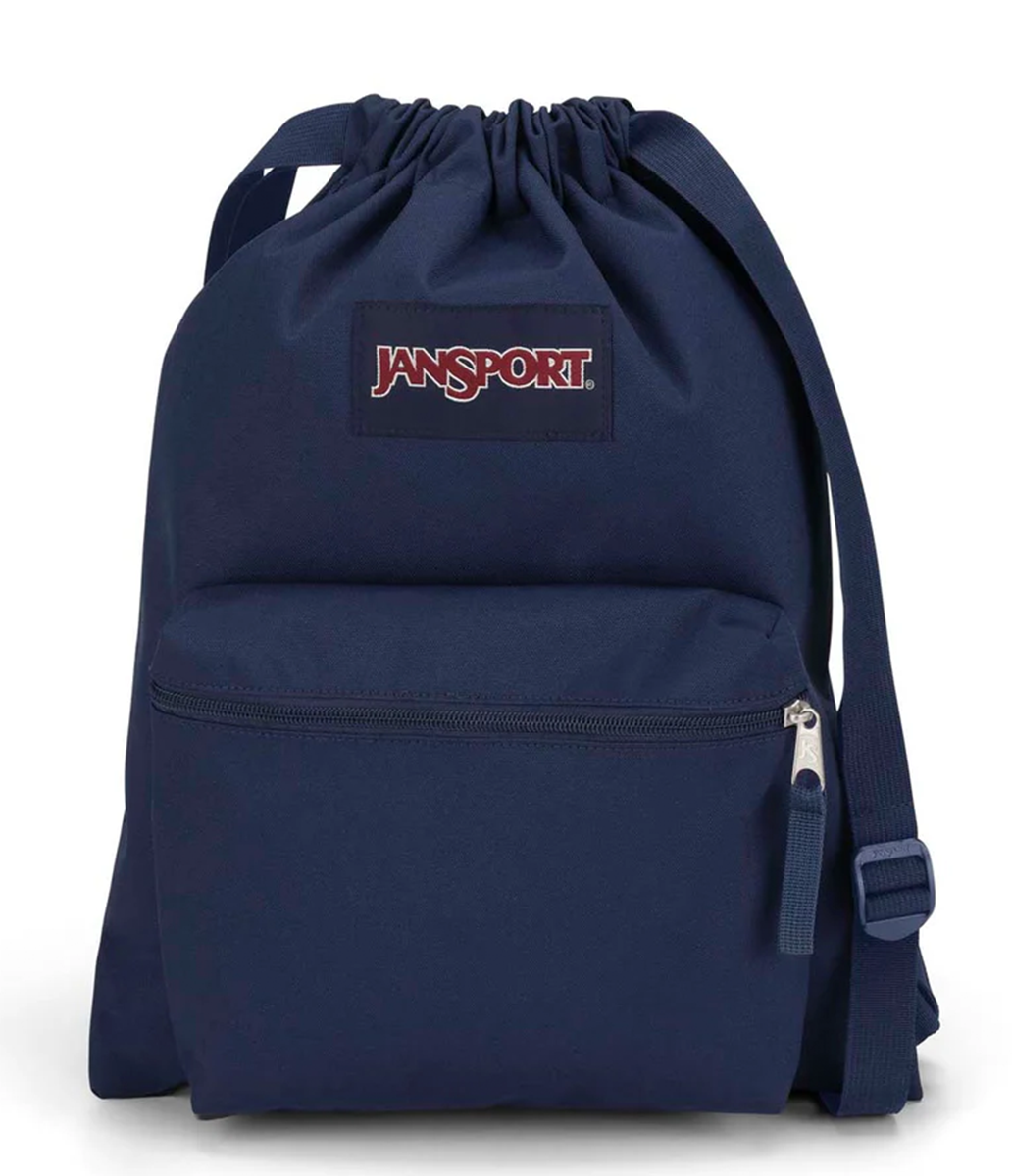 jansport-drawsack-turnbeutel-navy-mit-kordelzug image 1