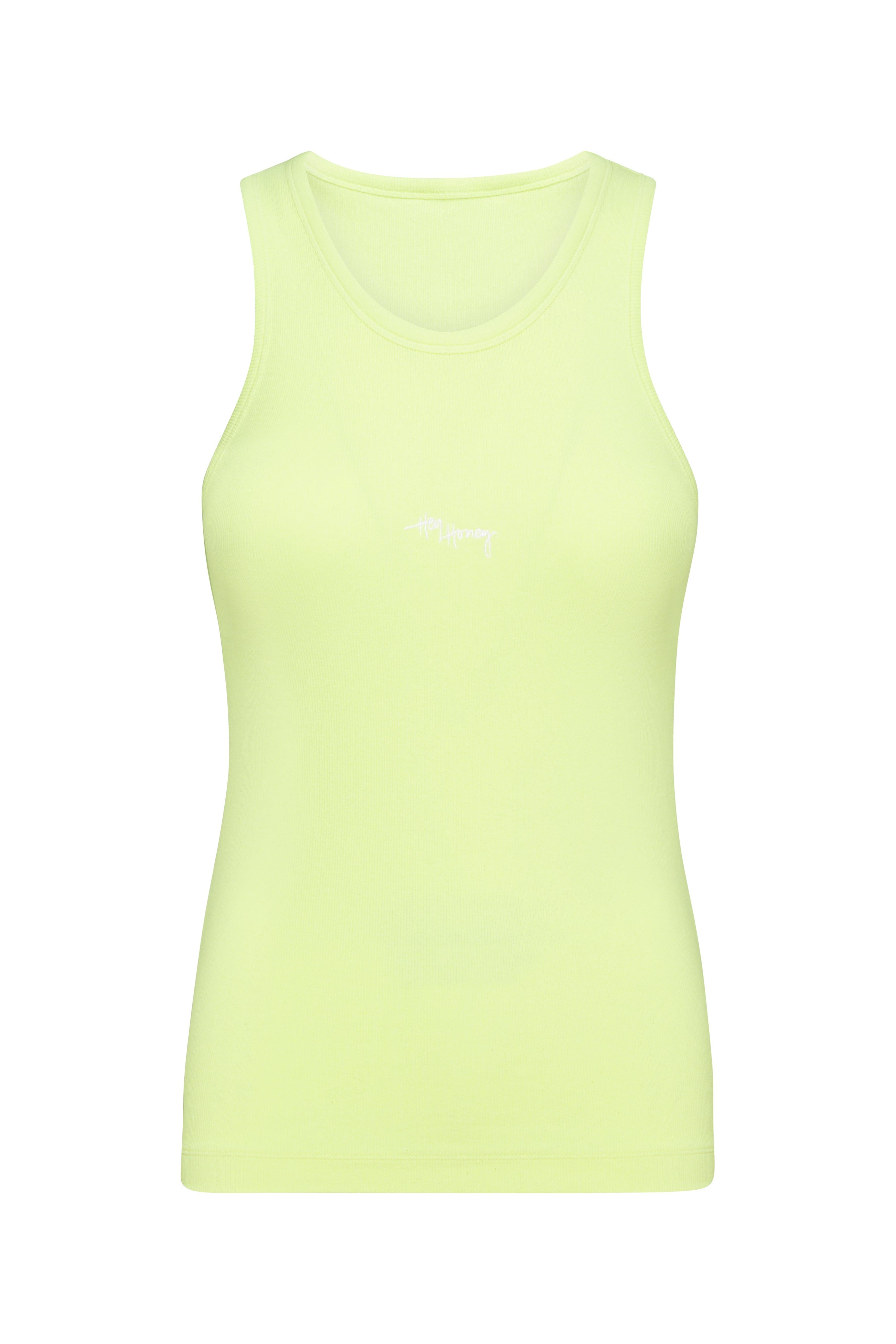 hey-honey-classic-rib-tank-lemon-gelb-baumwoll-top-damen image 4