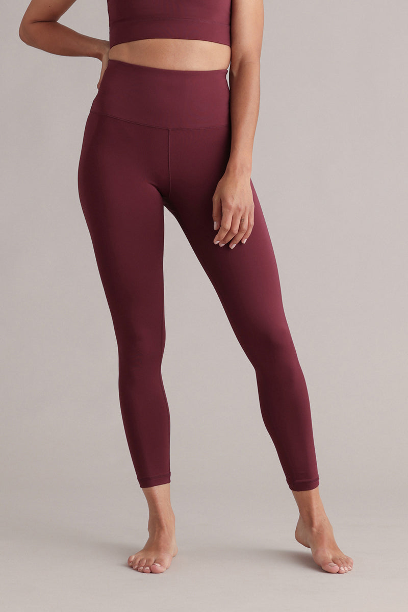 hey-honey-always-dressed-cropped-leggings-italian-plum image 2