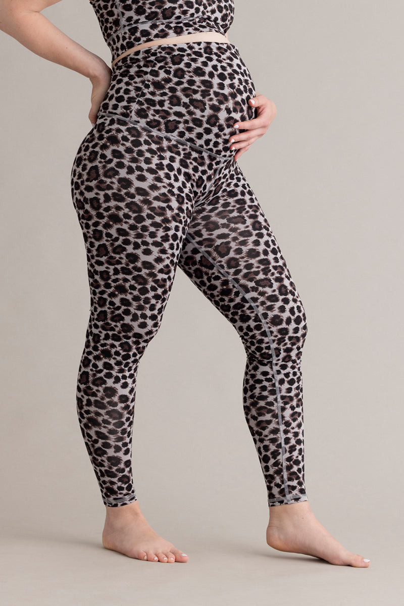 hey-honey-classic-maternity-leggings-leo-shadow-umstandsleggings-high-waist image 4