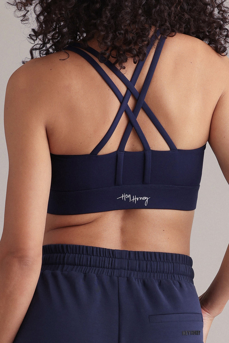 hey-honey-always-dressed-criss-cross-bra-sport-bh-baritone-blue image 1