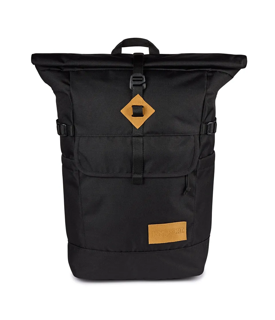 jansport-hatchet-rolltop-rucksack-schwarz-mit-laptopfach image 1