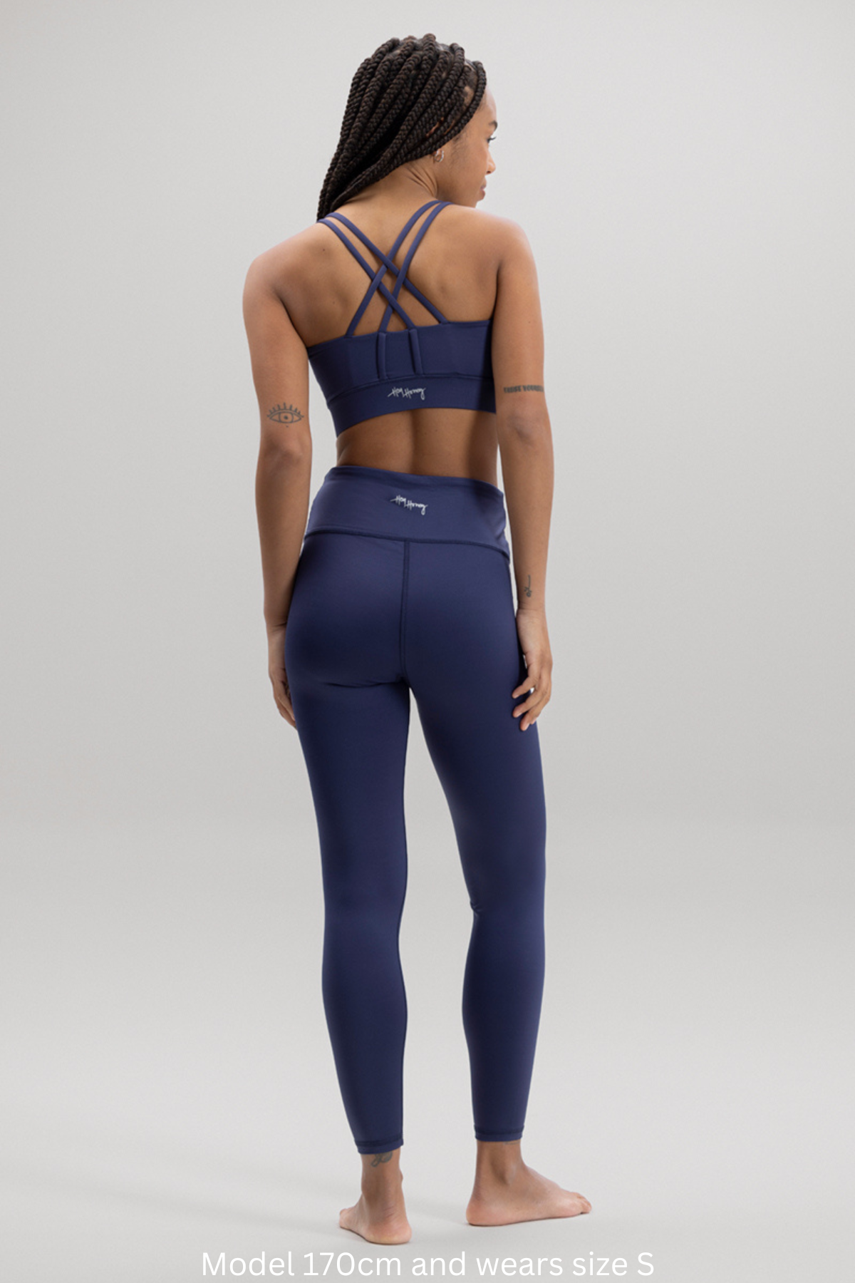 hey-honey-classic-eclipse-cropped-leggings-yogahose-violett image 2