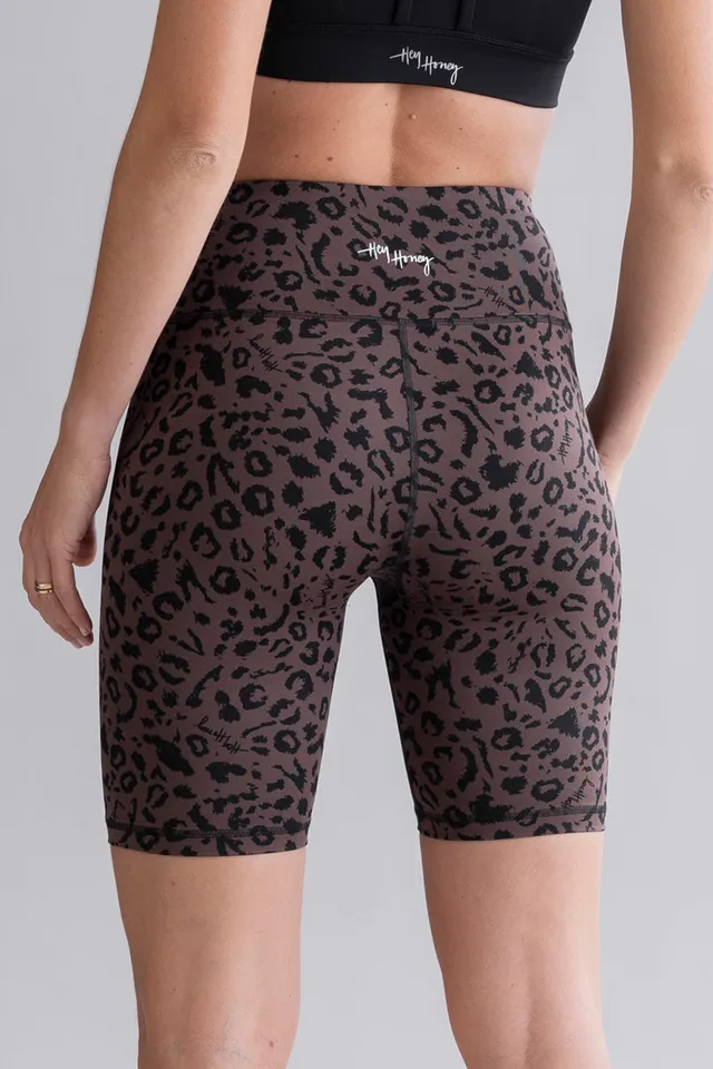 hey-honey-classic-biker-mono-leo-soft-brown-leo-shorts image 1