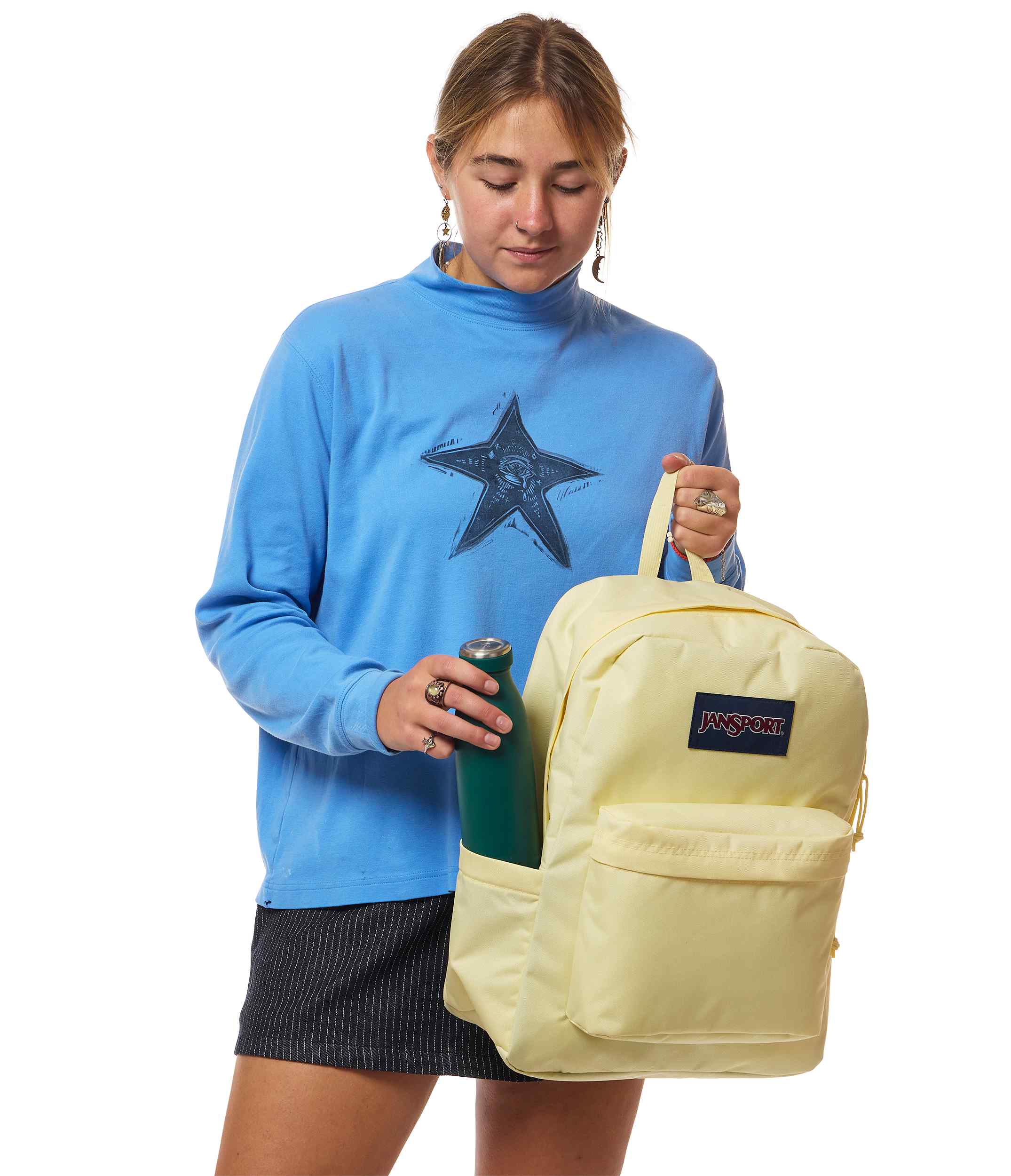 jansport-superbreak-plus-rucksack-lemon-ice-laptopfach image 3