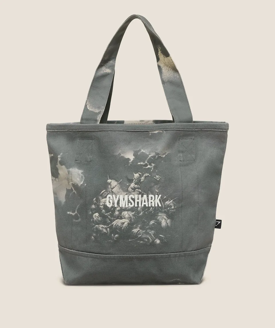 gymshark-x-frazetta-tote-tasche-baumwolle-70x30cm image 1