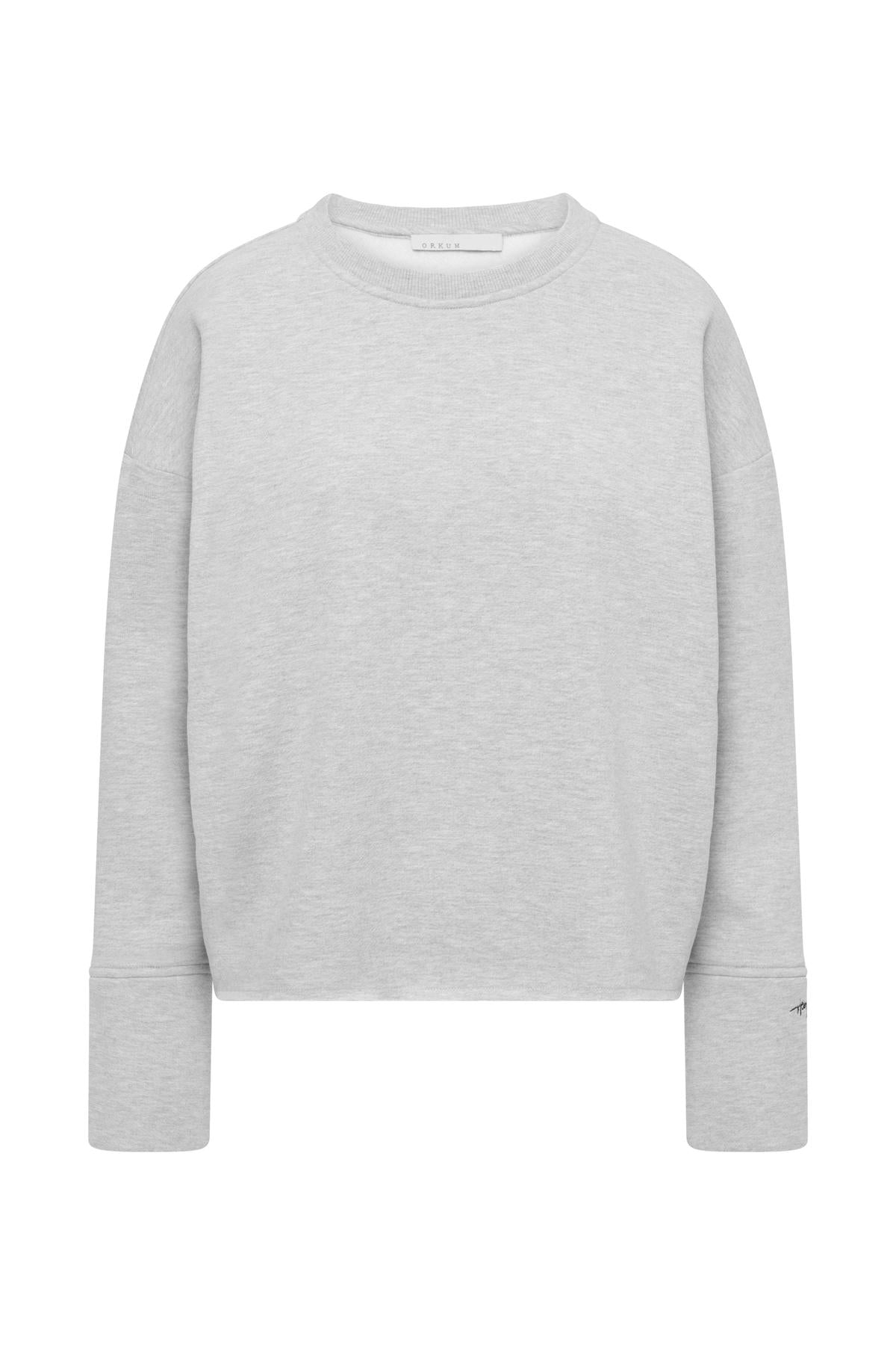 hey-honey-classic-cozy-sweat-sweatshirt-grey-melange-baumwolle image 8