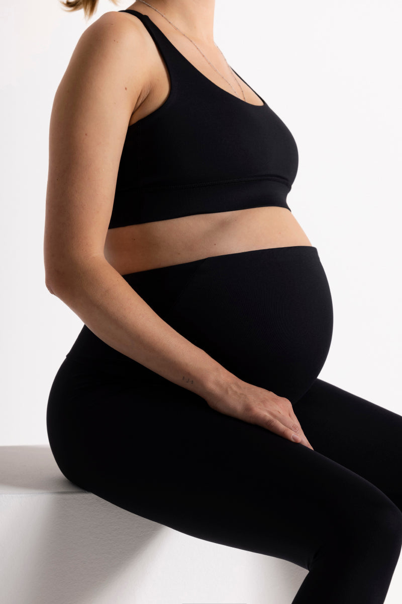 hey-honey-classic-maternity-leggings-black-umstands-high-waist image 2