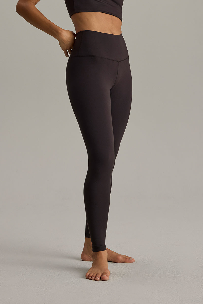 hey-honey-always-dressed-leggings-cropped-dark-brown-high-waist image 8