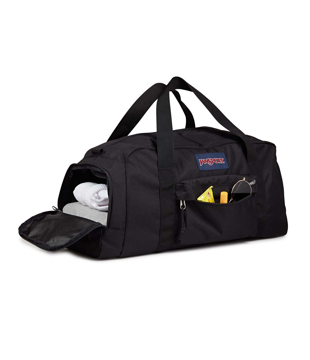 jansport-weekender-medium-duffle-reisetasche-black-trolley image 3