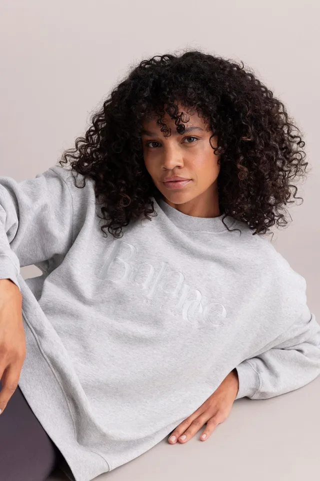 hey-honey-classic-balance-sweatshirt-grey-melange-baumwolle image 1