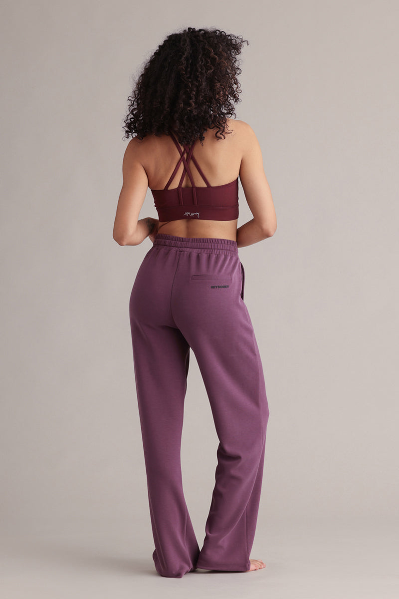 hey-honey-classic-lux-trackpants-italian-plum-jogginghose-bordeaux image 2
