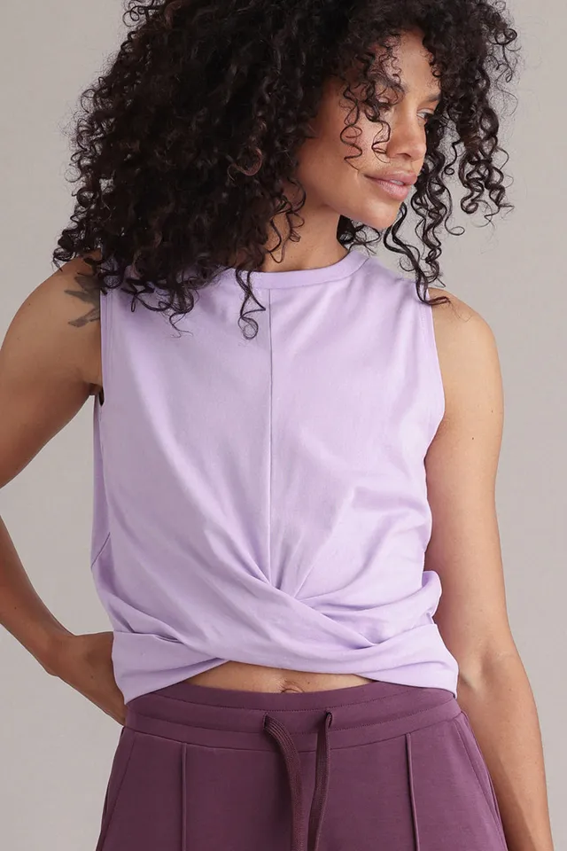 hey-honey-classic-cropped-top-lilac-breeze-flieder-baumwolle image 1