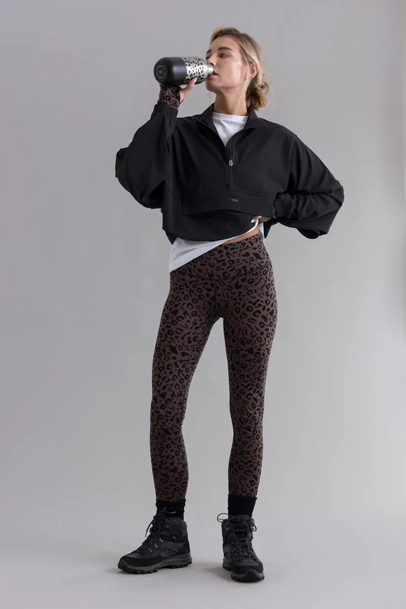 hey-honey-classic-mono-leo-soft-brown-yogahose-high-waist image 1