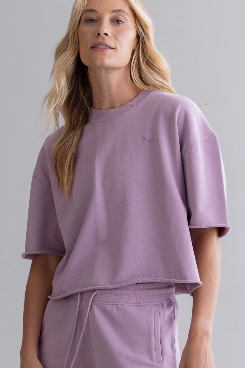 hey-honey-classic-sweat-shorts-baumwoll-shorts-mauve image 4