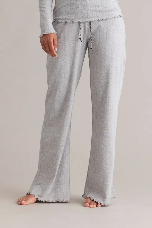 hey-honey-classic-long-pants-pointelle-hose-grey-melange image 1