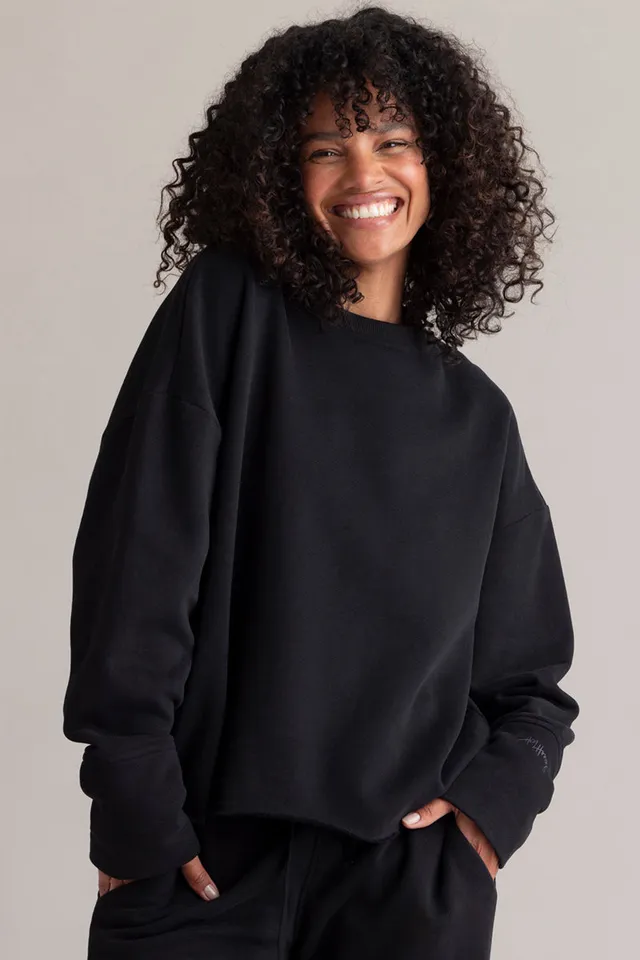 hey-honey-classic-cozy-sweat-set-schwarz-jogginganzug-2-teilig image 1