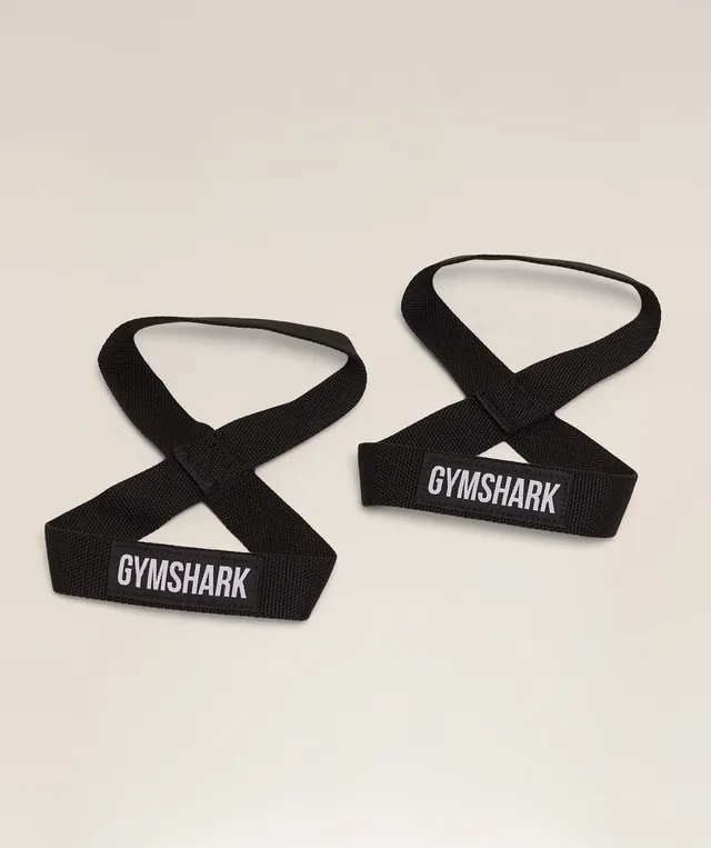 gymshark-power-figure-8-lifting-straps-zughilfen-schwarz-paar image 1