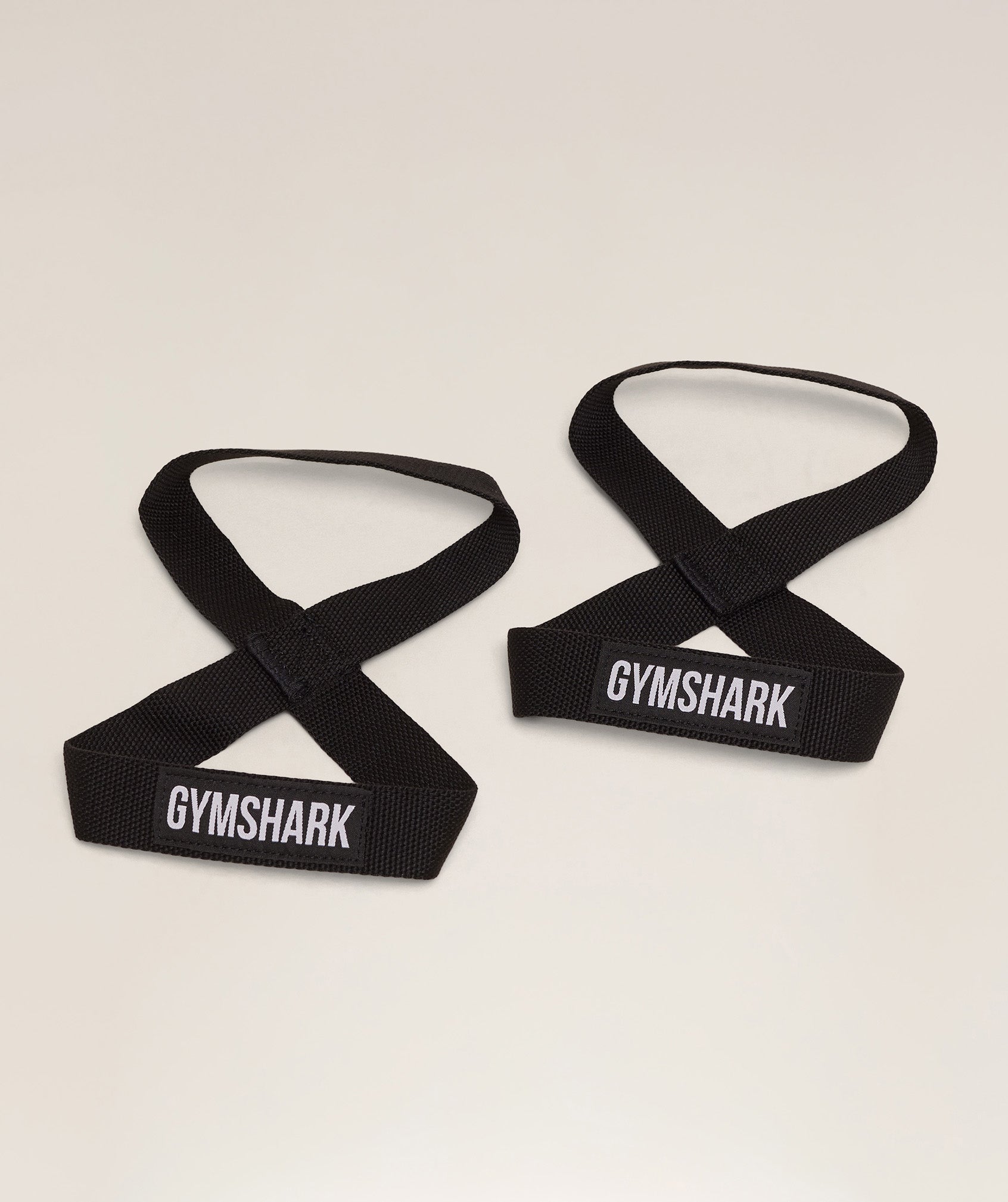 gymshark-power-figure-8-lifting-straps-zughilfen-schwarz-paar image 1