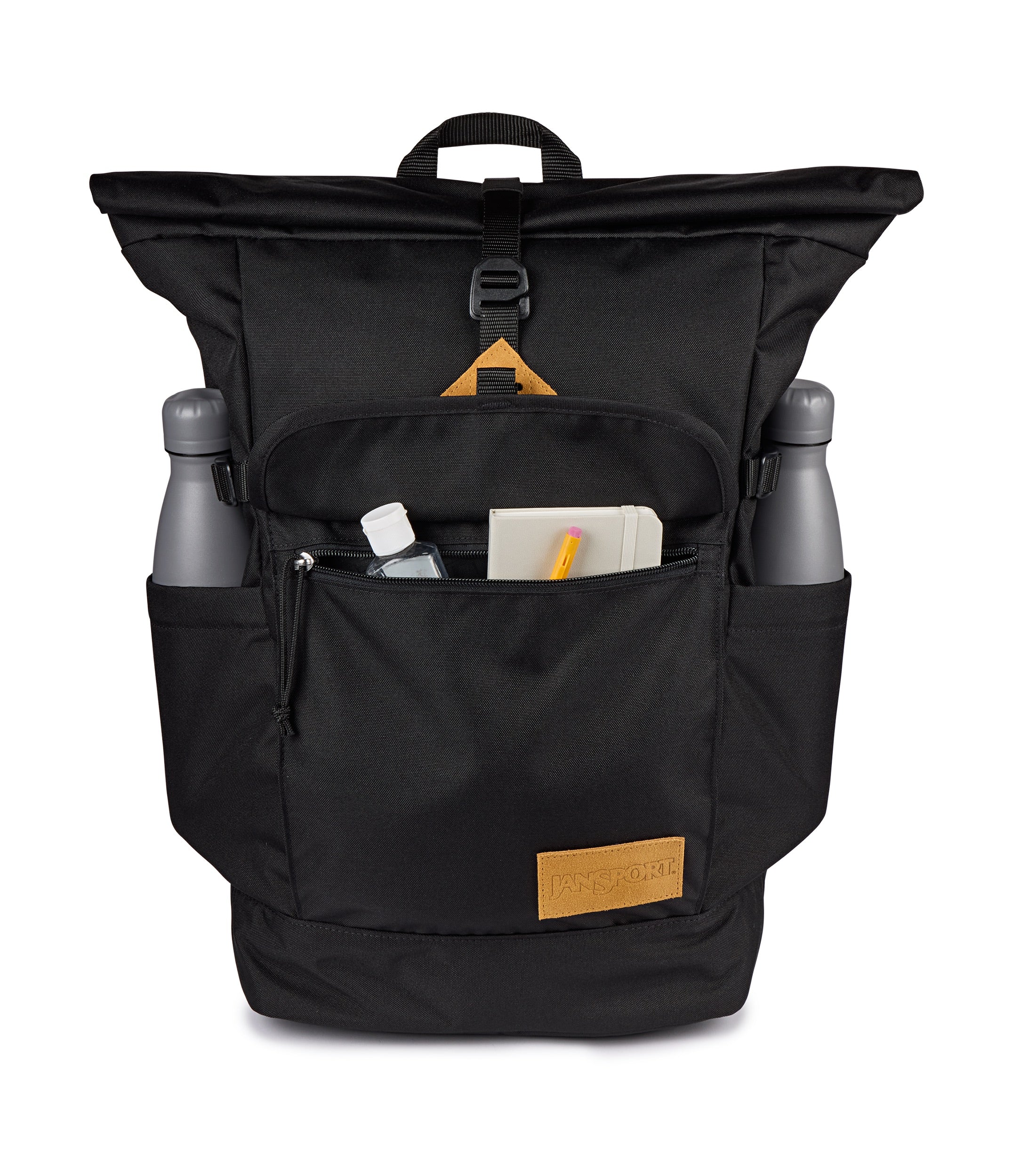 jansport-hatchet-rolltop-rucksack-schwarz-mit-laptopfach image 5
