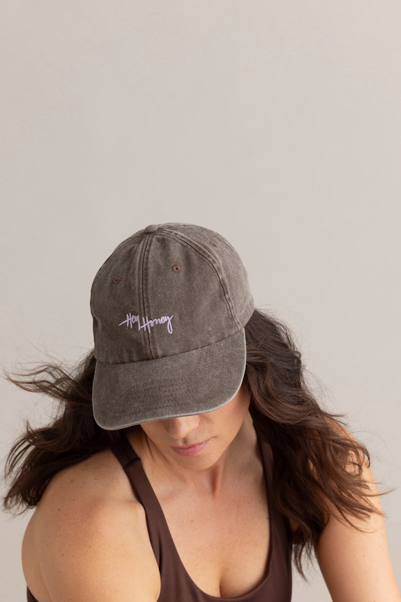 hey-honey-classic-vintage-brown-cap-baumwolle-one-size image 3