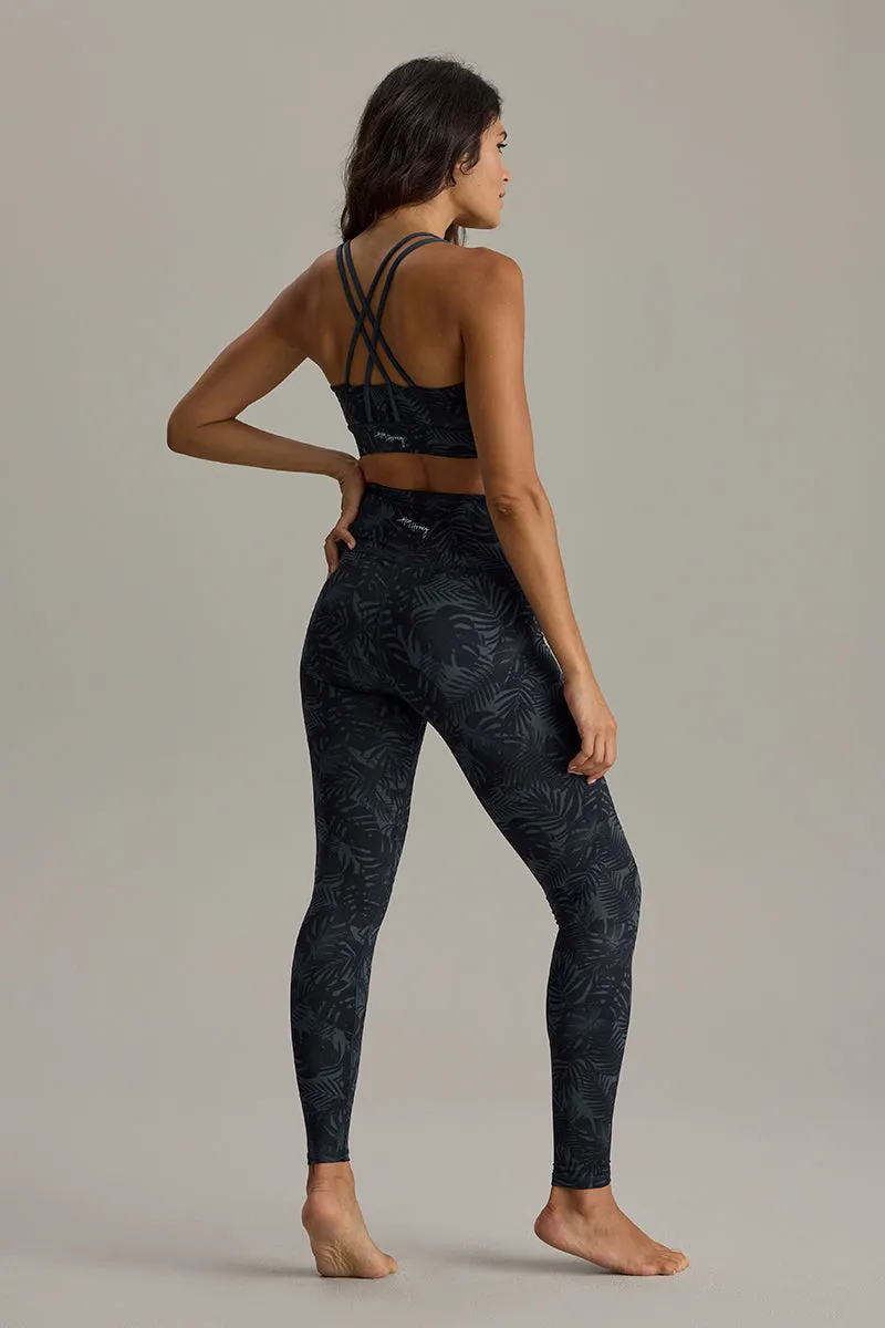 hey-honey-classic-palm-teal-set-sportset-bra-leggings image 1