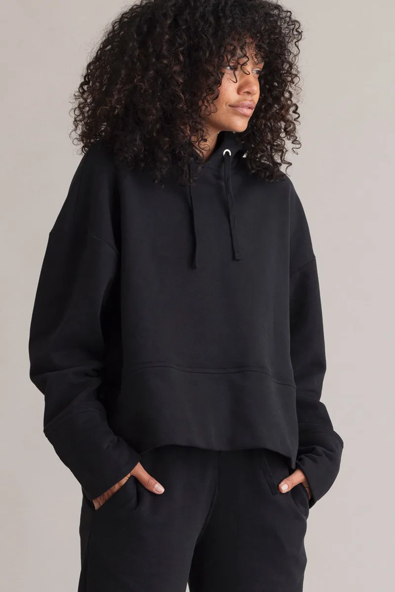 hey-honey-classic-cozy-hoodie-kapuzenpullover-schwarz-baumwolle image 1