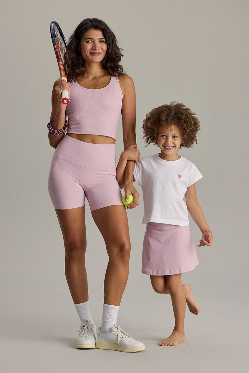 hey-honey-classic-kids-skort-dawn-pink-hosenrock-gerippt image 7