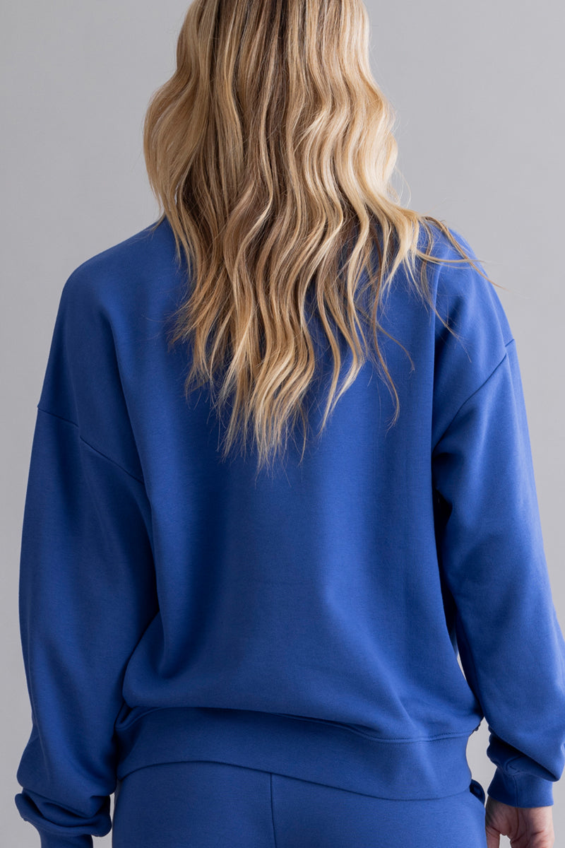hey-honey-classic-sweater-royal-blue-baumwoll-pullover image 2
