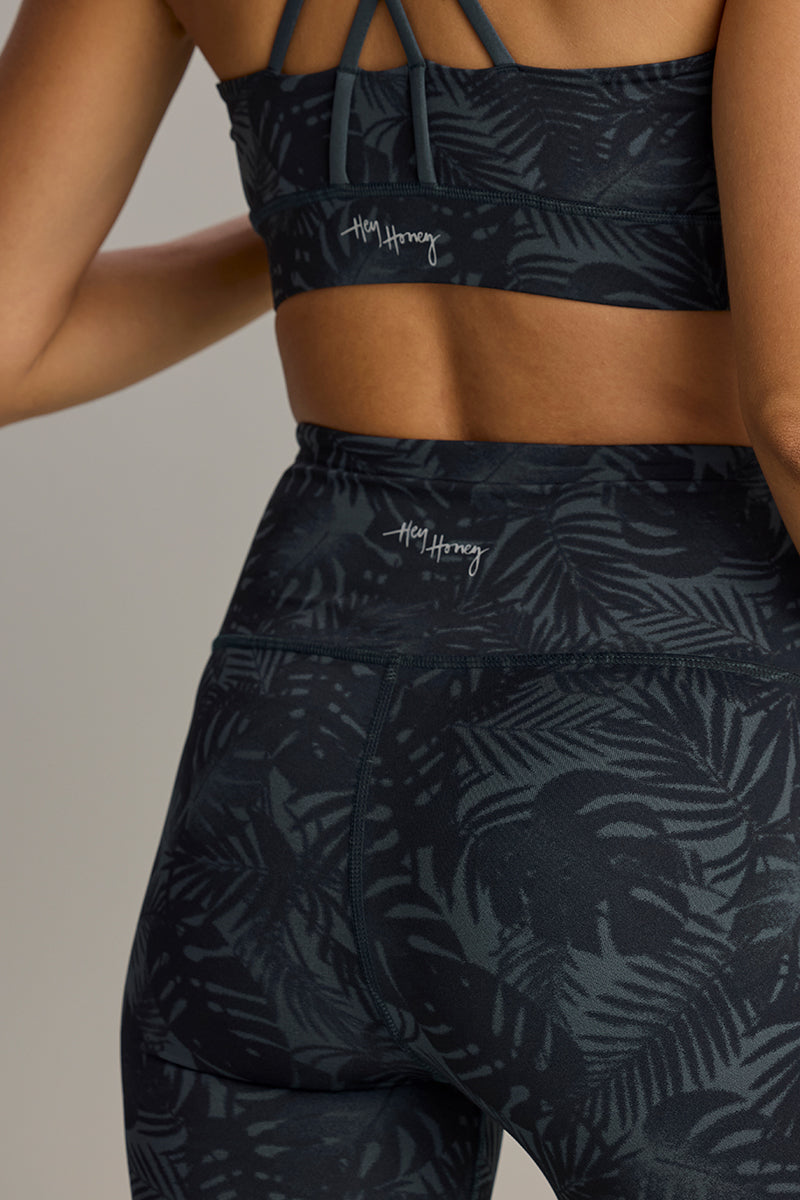 hey-honey-classic-leggings-palm-teal-high-waist-kn-chellang image 3