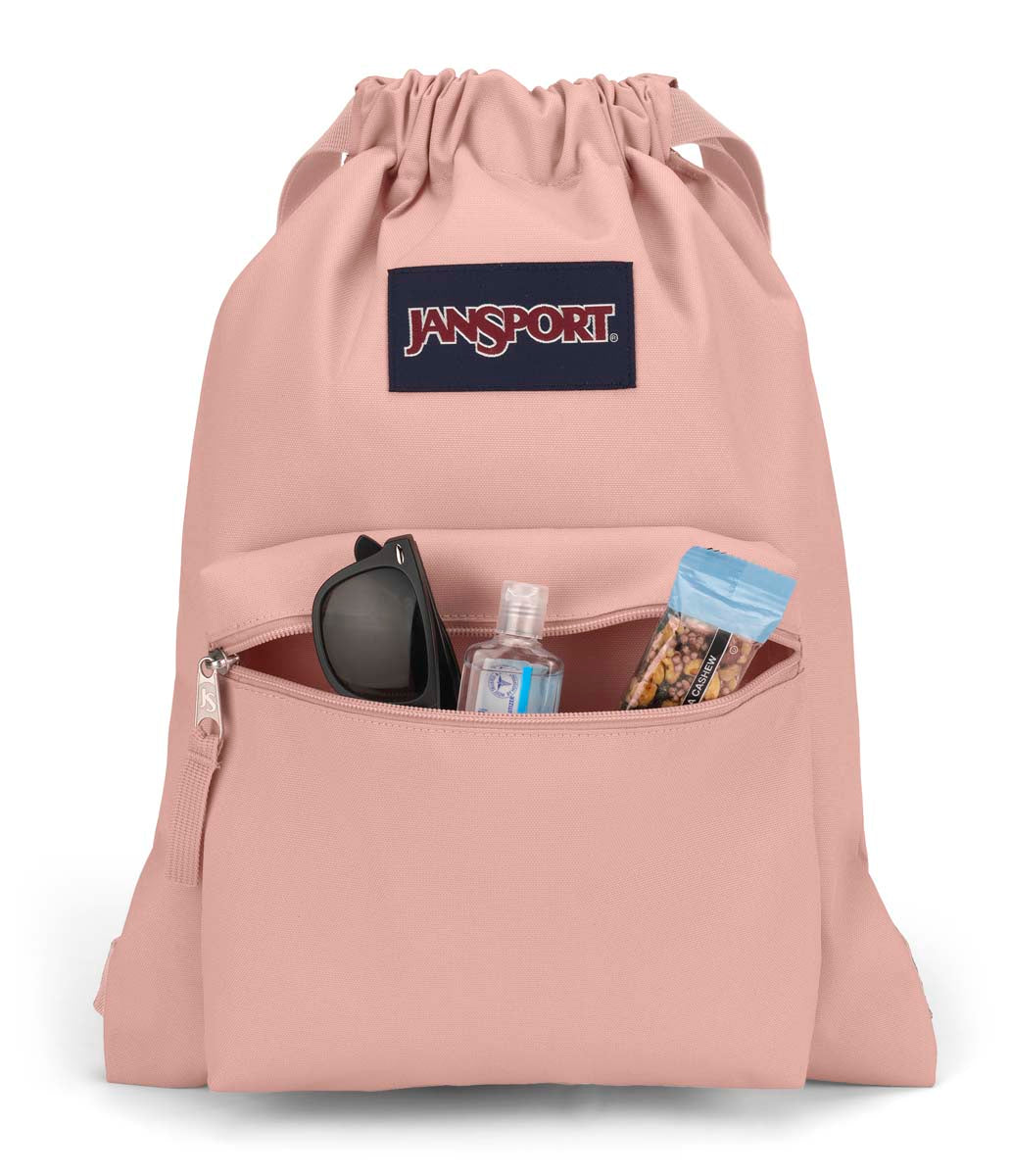 jansport-drawsack-turnbeutel-misty-rose-kordelzug-vortasche image 4