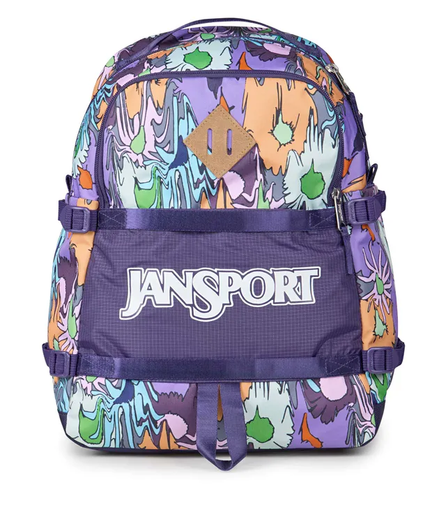 jansport-small-seattle-pack-rucksack-melted-blooms-yellow-laptopfach image 1