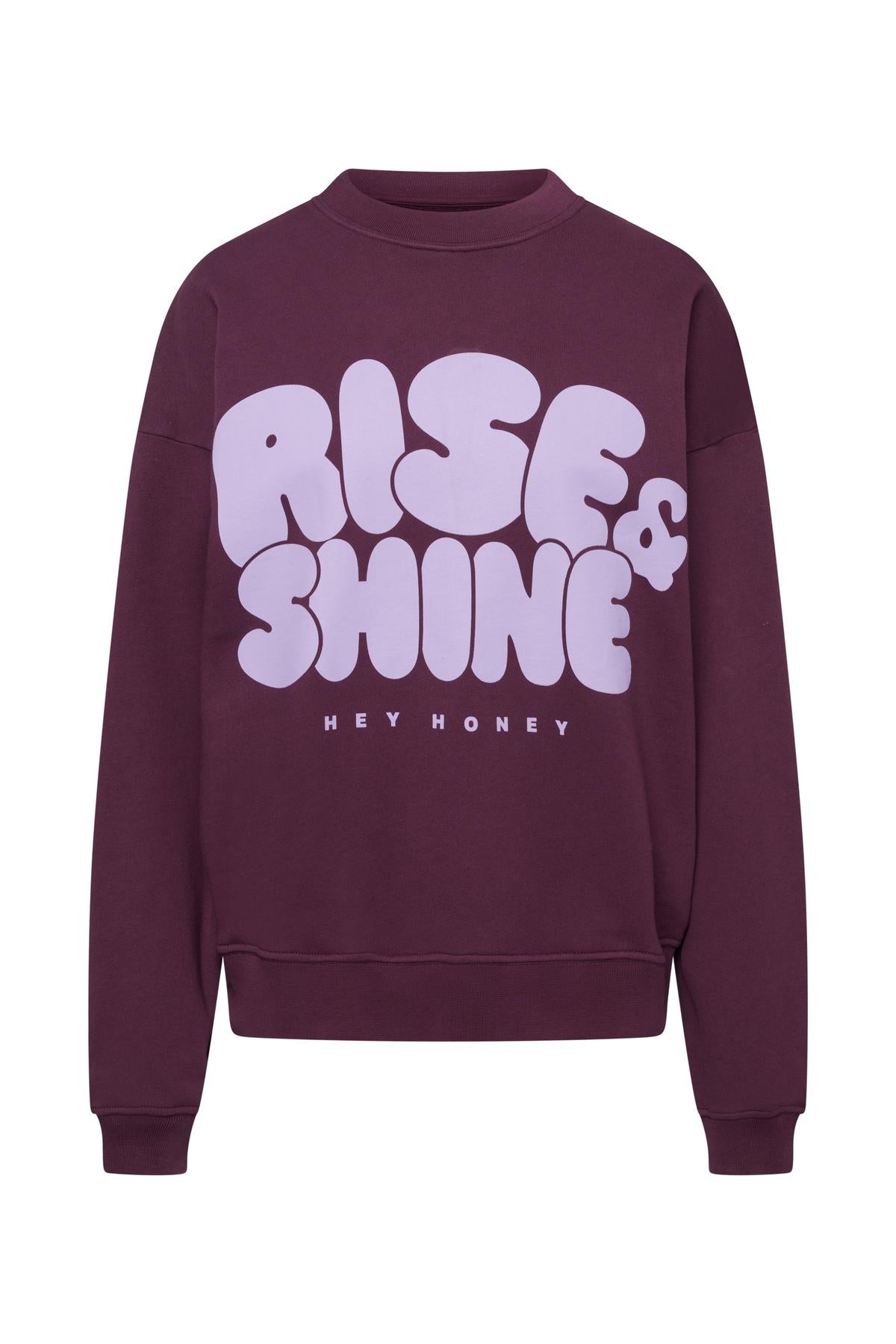 hey-honey-classic-rise-and-shine-sweatshirt-italian-plum image 8