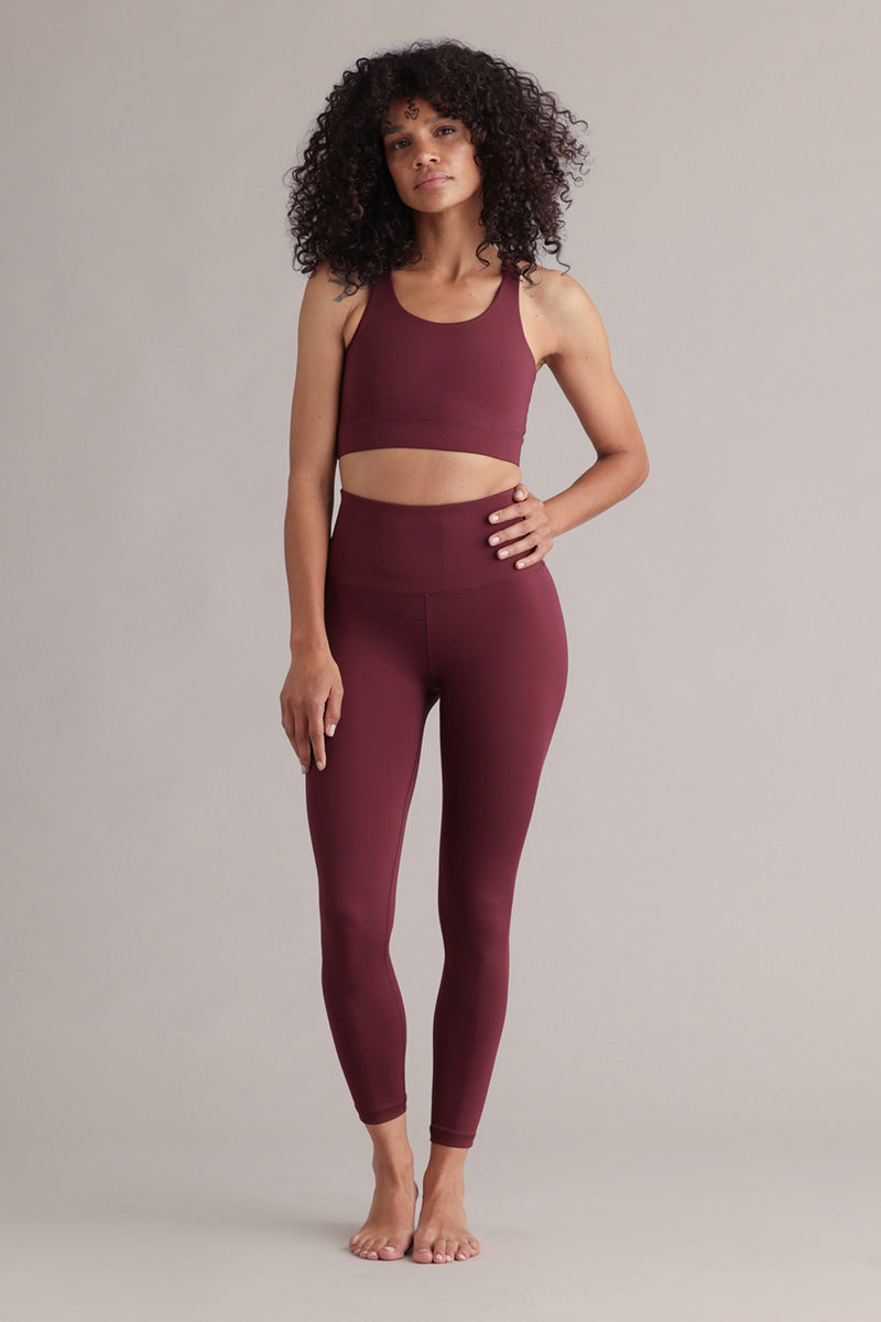 hey-honey-always-dressed-cropped-leggings-italian-plum image 1