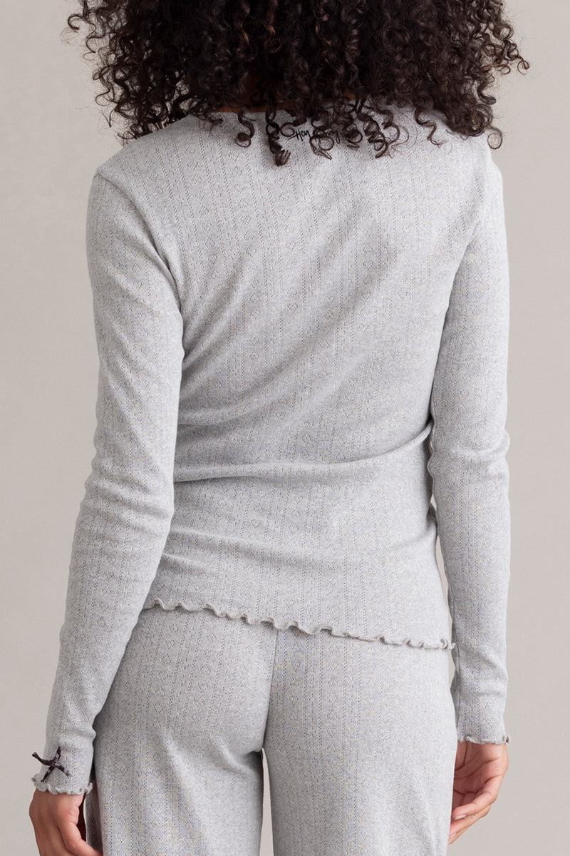 hey-honey-classic-long-pants-pointelle-hose-grey-melange image 5