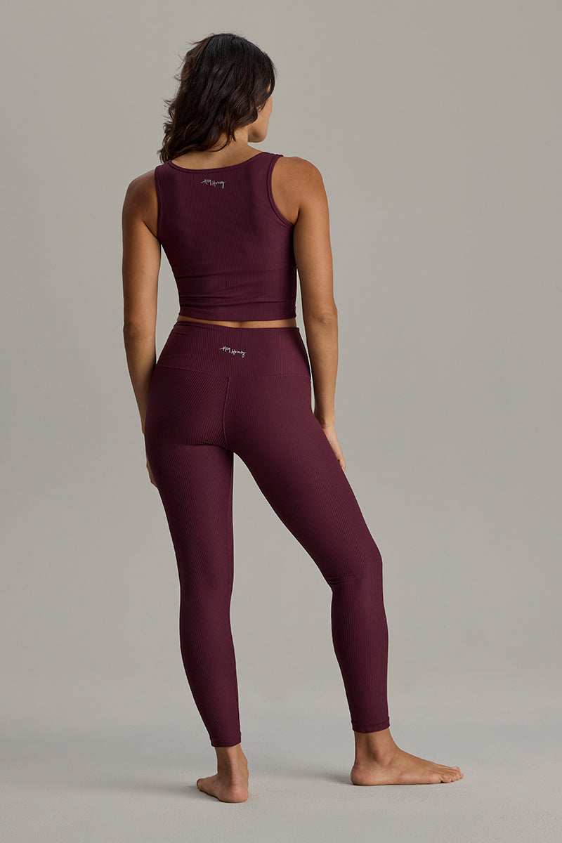 hey-honey-ribbed-cropped-leggings-wine-high-waist image 5