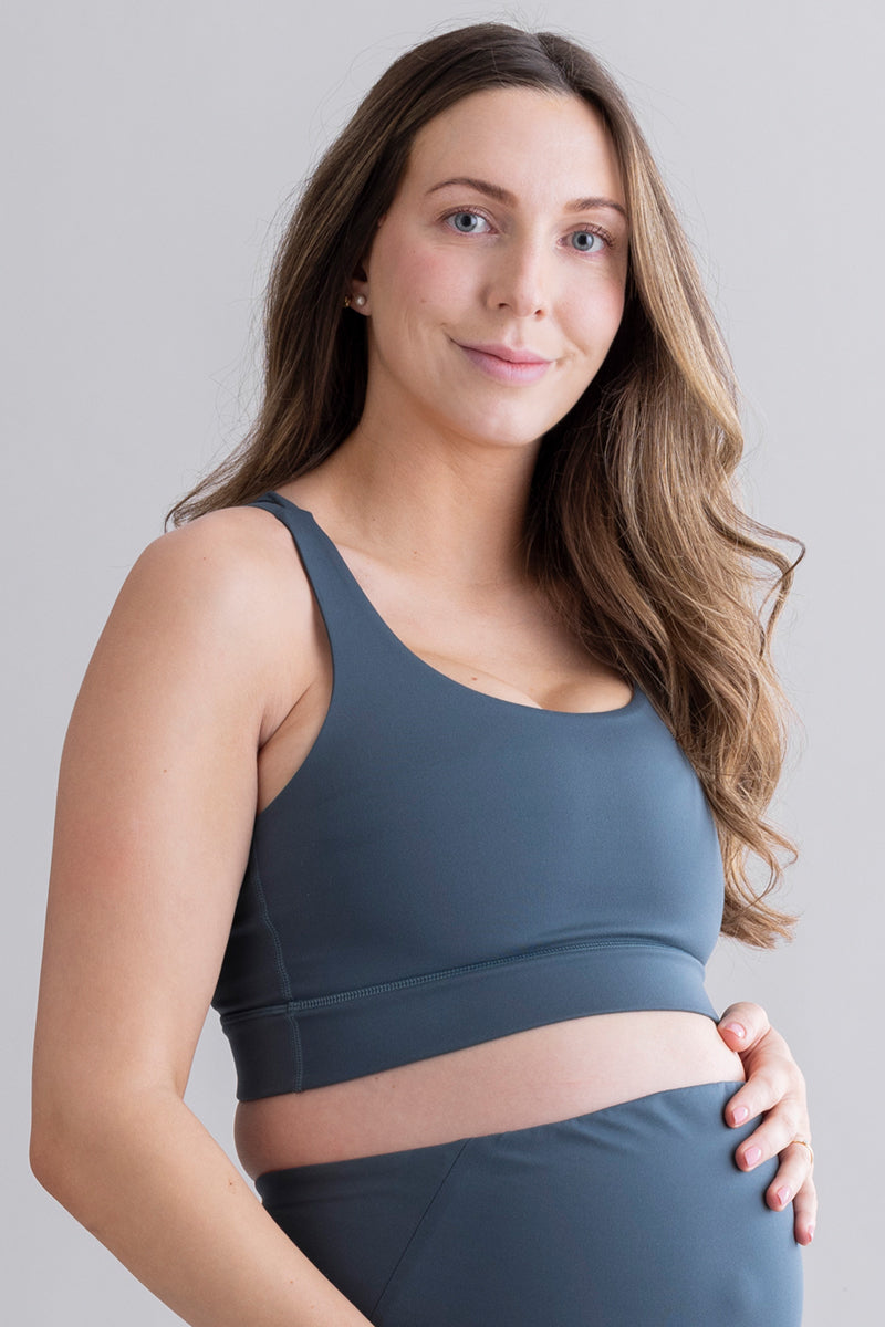 hey-honey-cotton-touch-maternity-yogaleggings-teal-umstand image 7