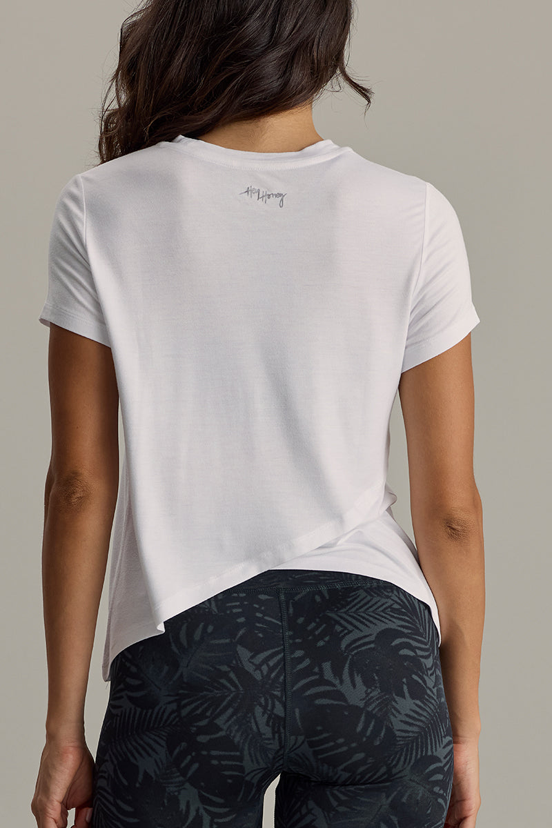 hey-honey-classic-active-wrap-tee-white-viskose image 1