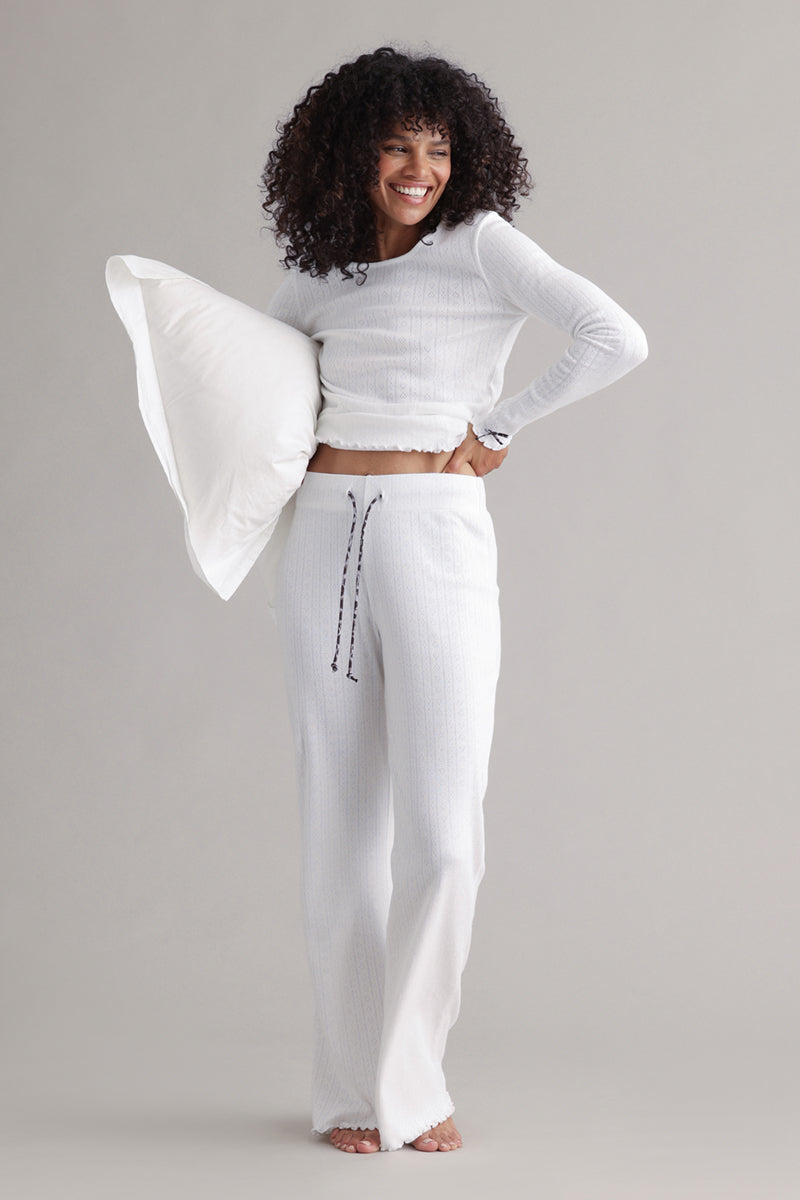 hey-honey-classic-longsleeve-pointelle-shirt-wei-baumwolle image 6