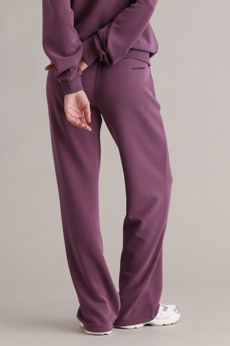 hey-honey-classic-lux-trackpants-italian-plum-jogginghose-bordeaux image 4