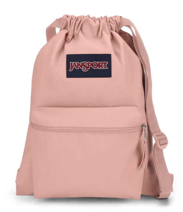 jansport-drawsack-turnbeutel-misty-rose-kordelzug-vortasche image 1