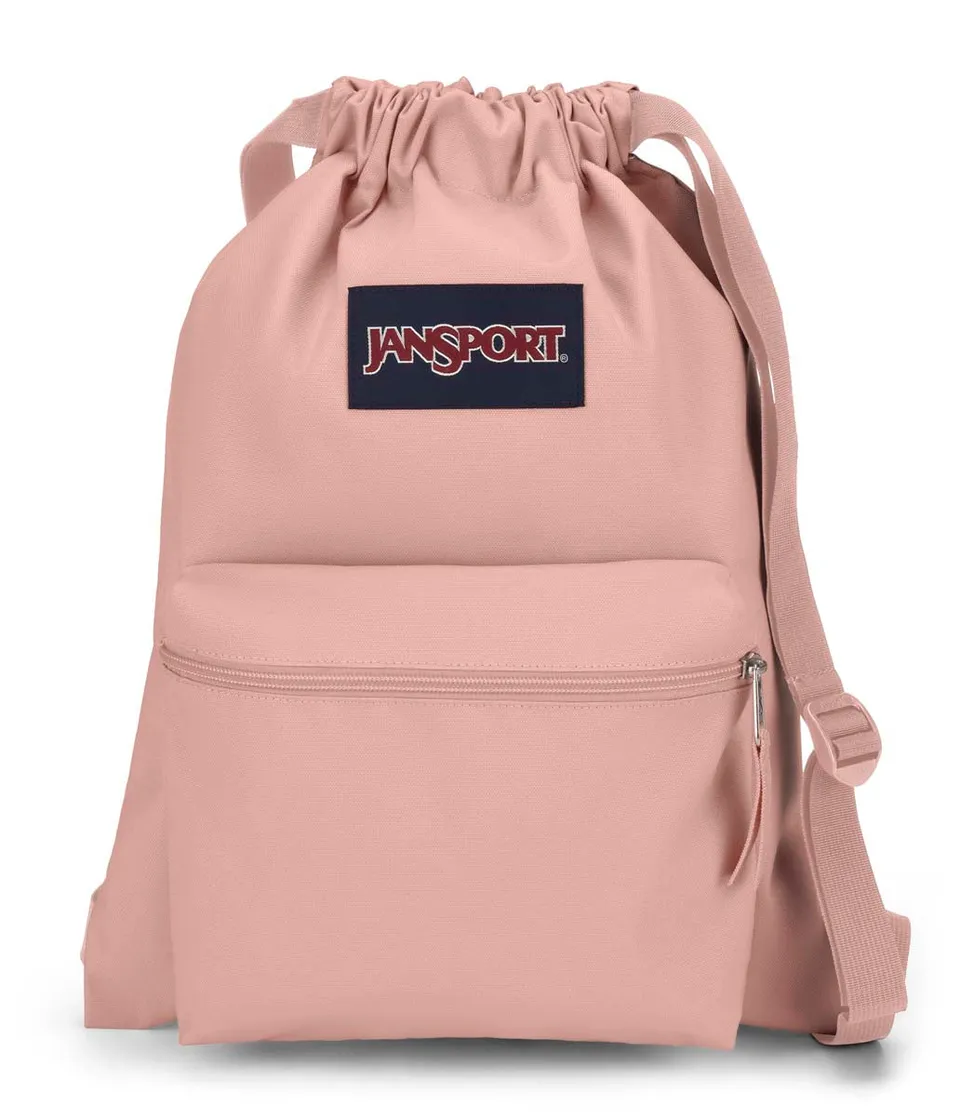 jansport-drawsack-turnbeutel-misty-rose-kordelzug-vortasche image 1